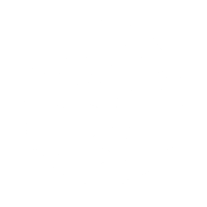 Bee Circle Badge Logo #ffffff