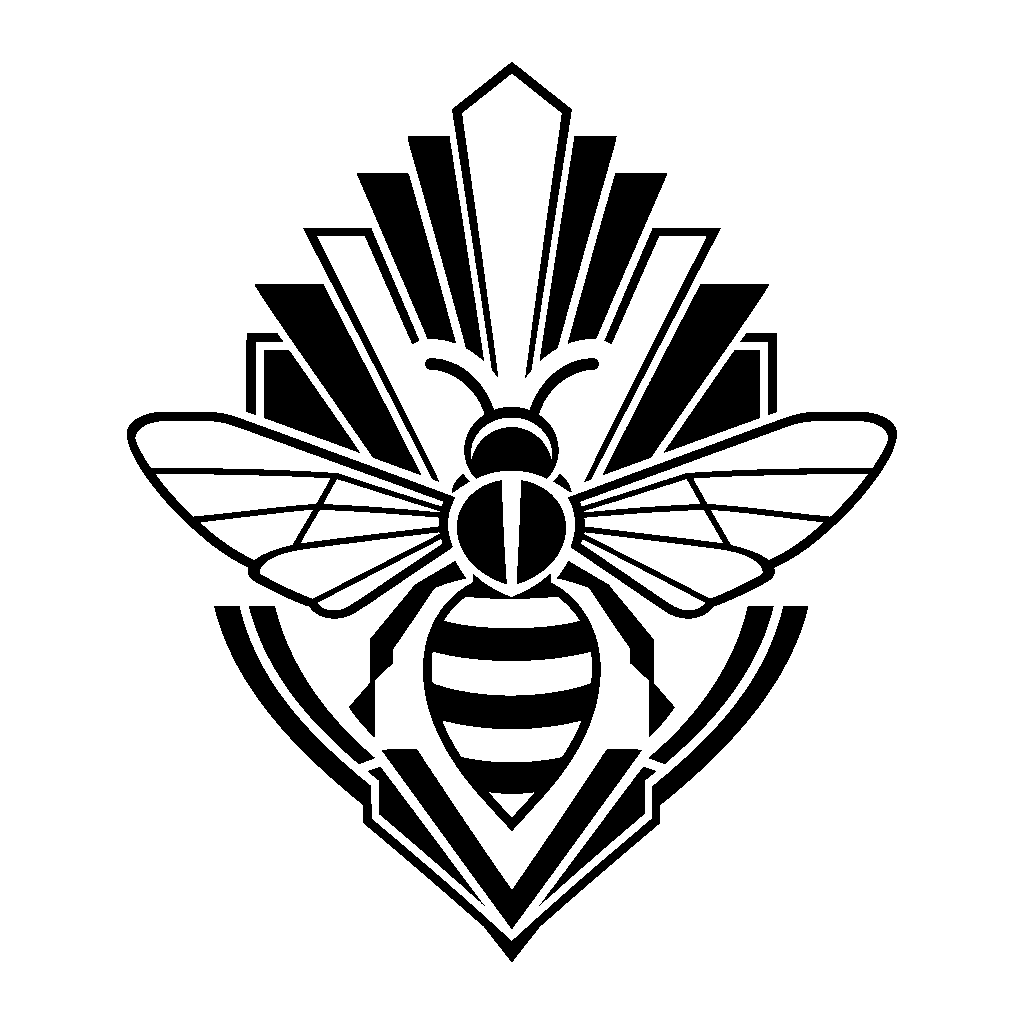 Art Deco Bee Logo