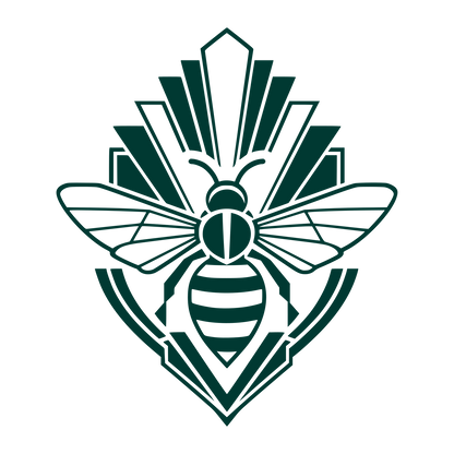 Art Deco Bee Logo #003932