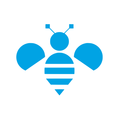 Geometric Bee Logo #00a3e4