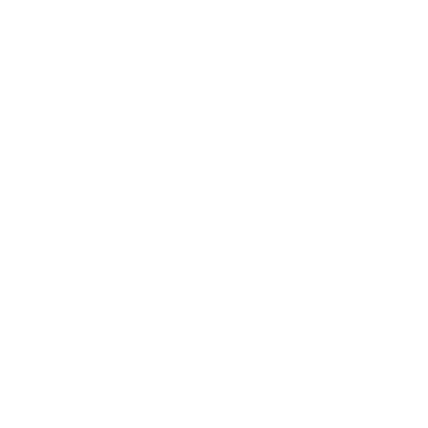 Geometric Bee Logo #ffffff