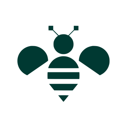 Geometric Bee Logo #003932