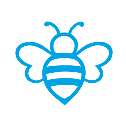 Outline Bee Logo #00a3e4
