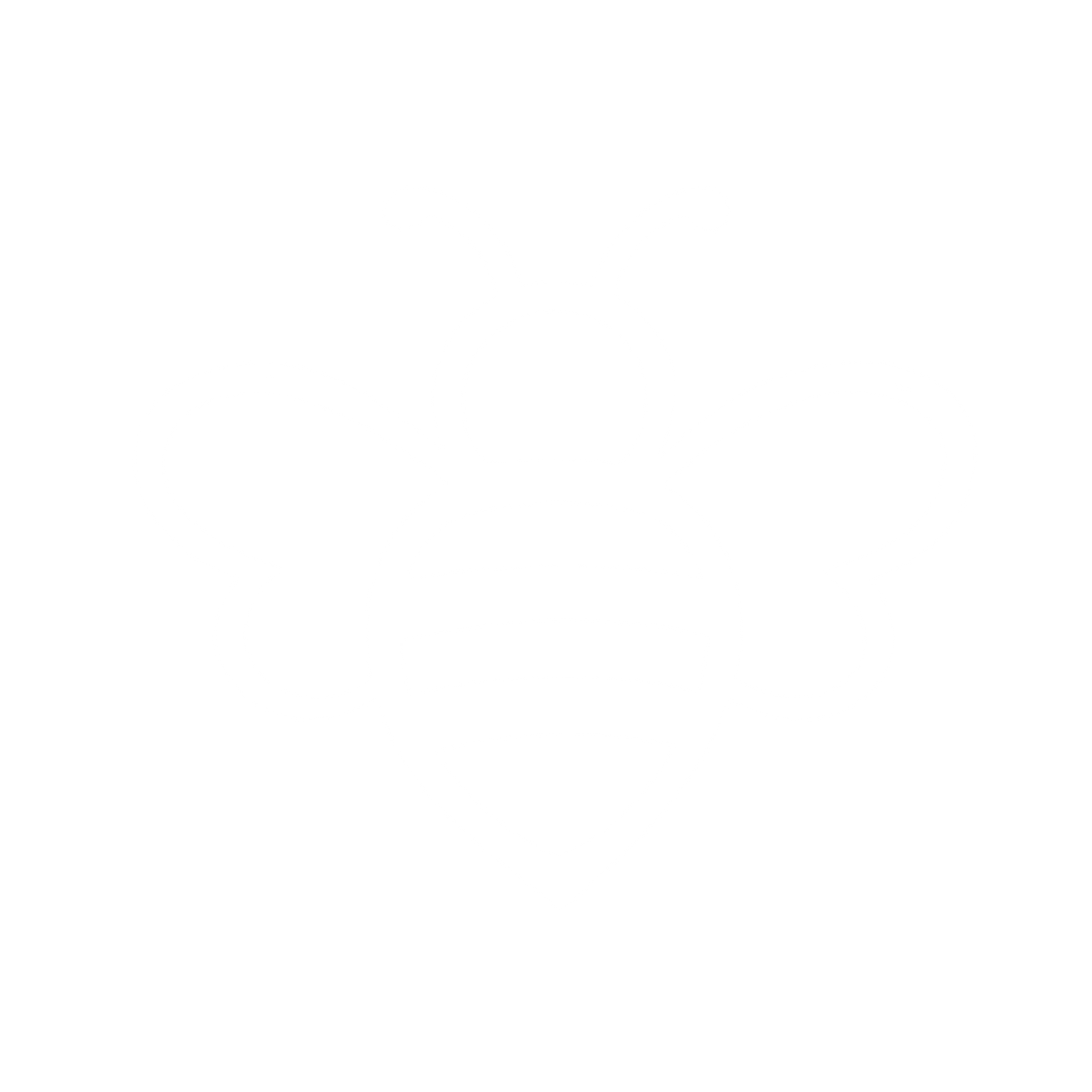 Outline Bee Logo #ffffff