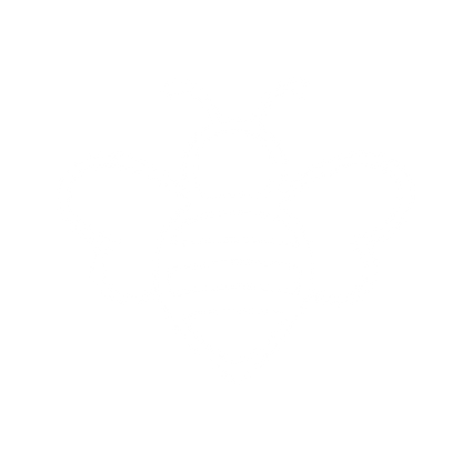 Outline Bee Logo #ffffff