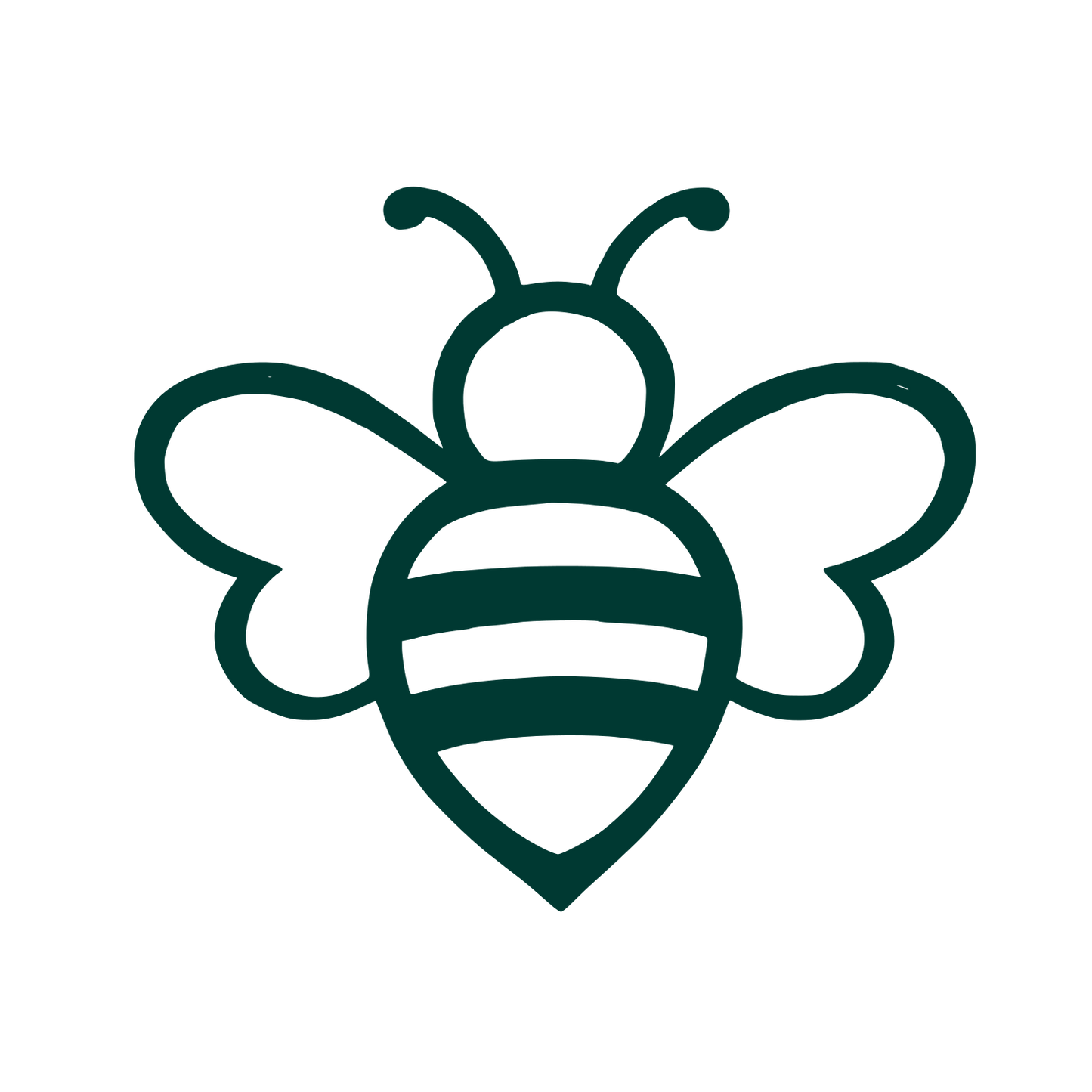 Outline Bee Logo #003932