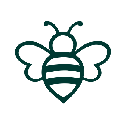 Outline Bee Logo #003932