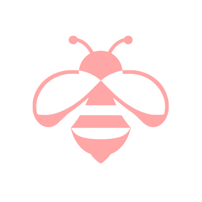 Minimalist Bee Logo #ffa6a6