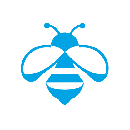 Minimalist Bee Logo #00a3e4