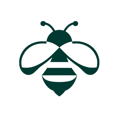 Minimalist Bee Logo #003932