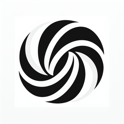 Radial Burst Spiral Logo