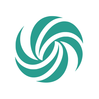 Radial Burst Spiral Logo #2A9D8F