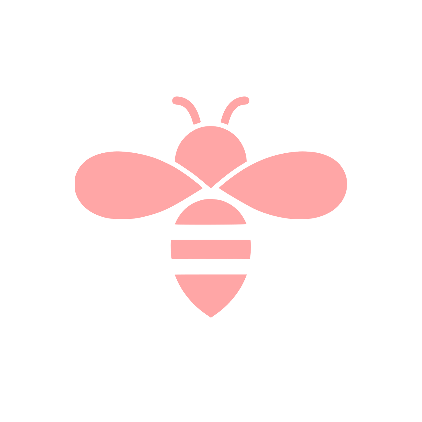 Minimalist Bee Logo #ffa6a6