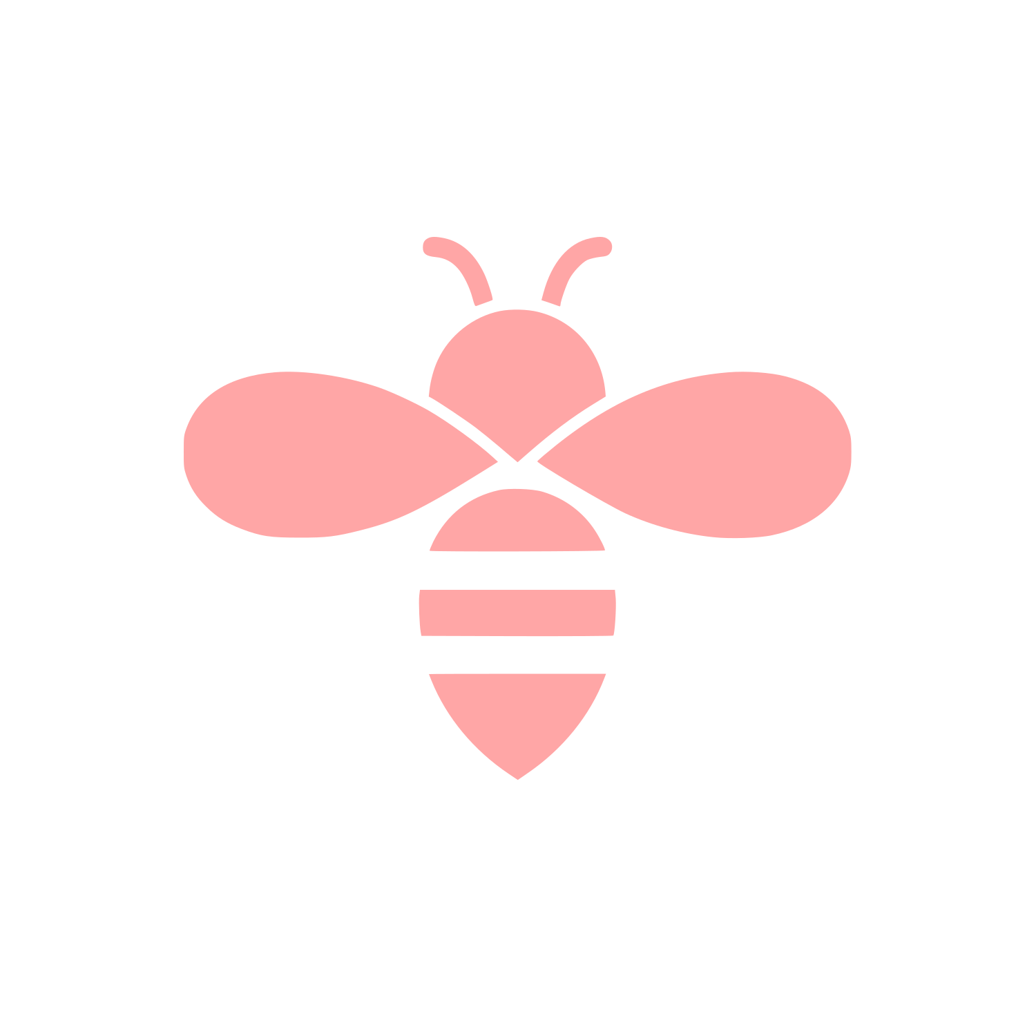 Minimalist Bee Logo #ffa6a6