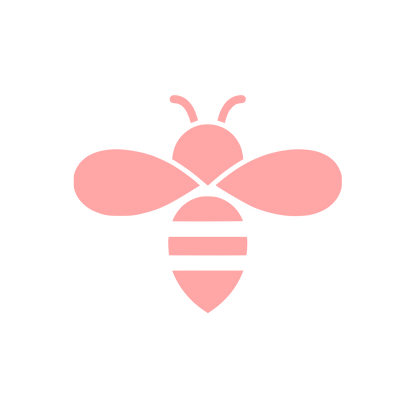 Minimalist Bee Logo #ffa6a6