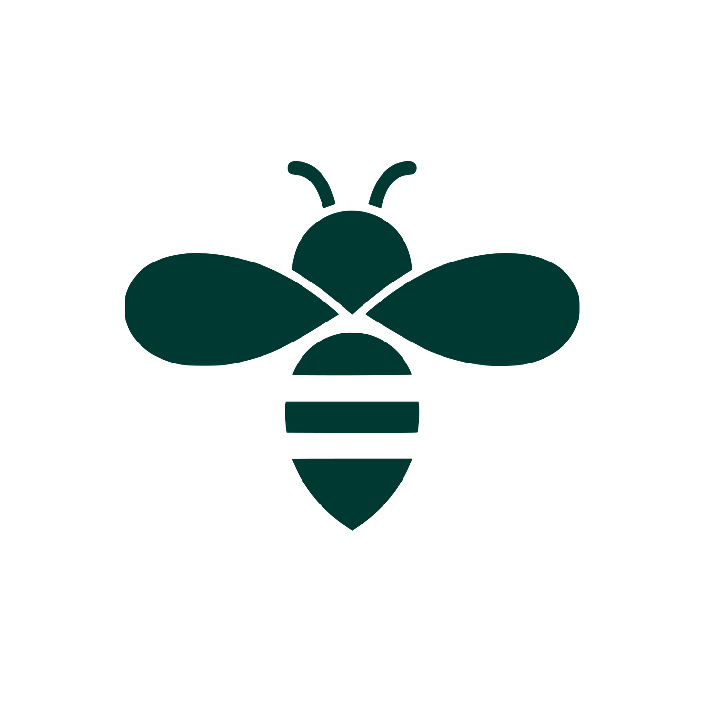 Minimalist Bee Logo #003932