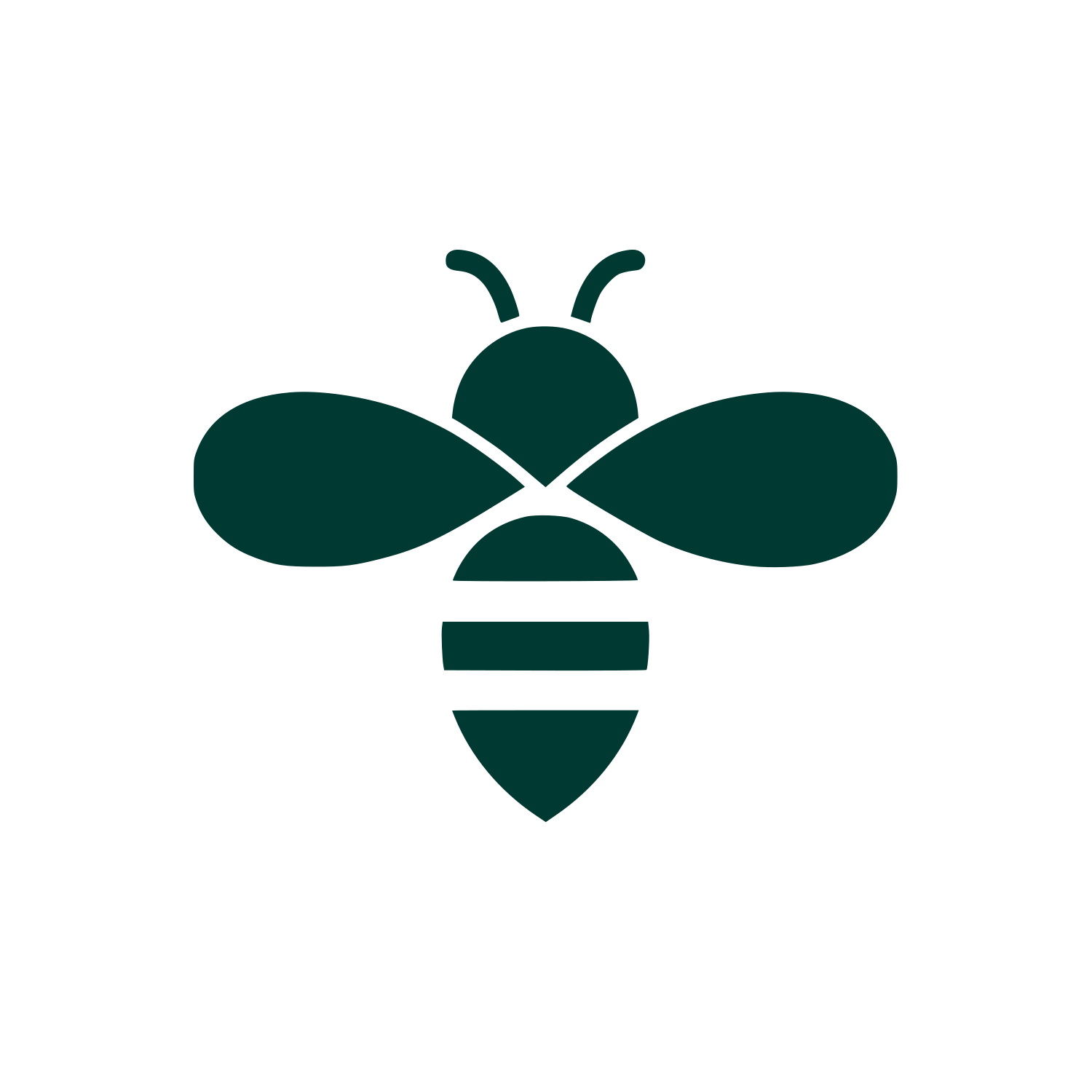 Minimalist Bee Logo #003932