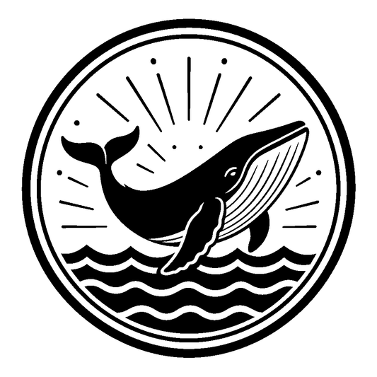 Breaching Whale Circle Logo