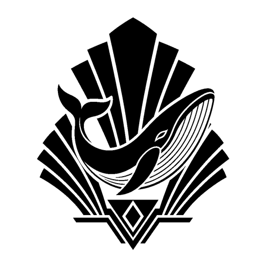 Art Deco Whale Logo