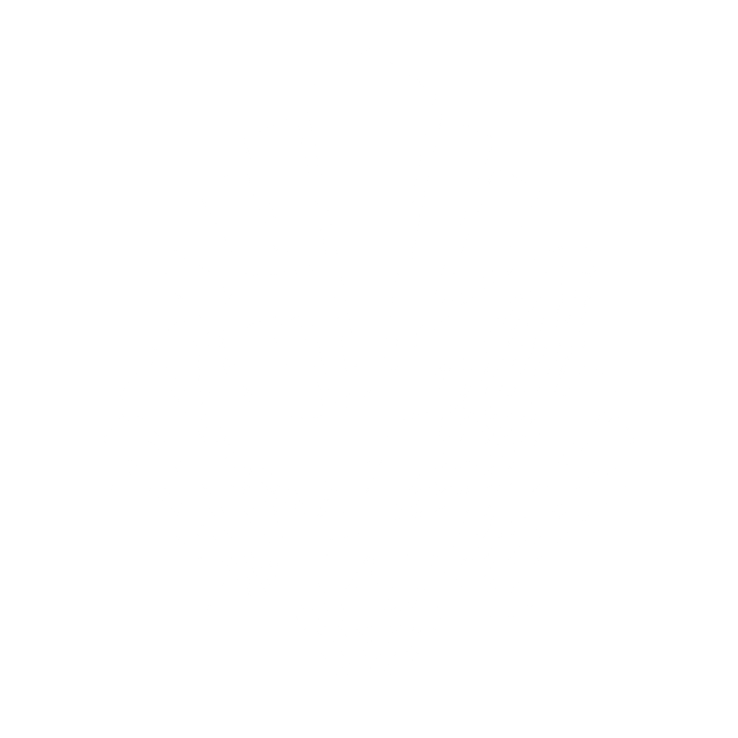Art Deco Whale Logo #ffffff