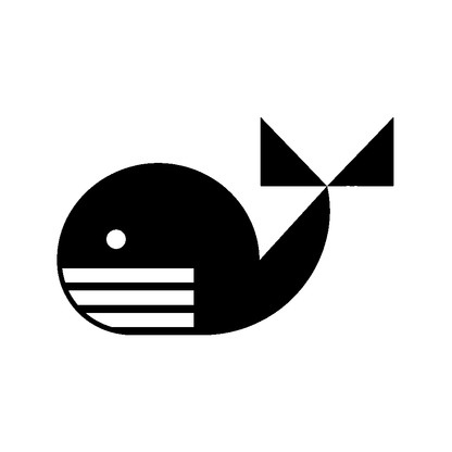 Geometric Whale Logo
