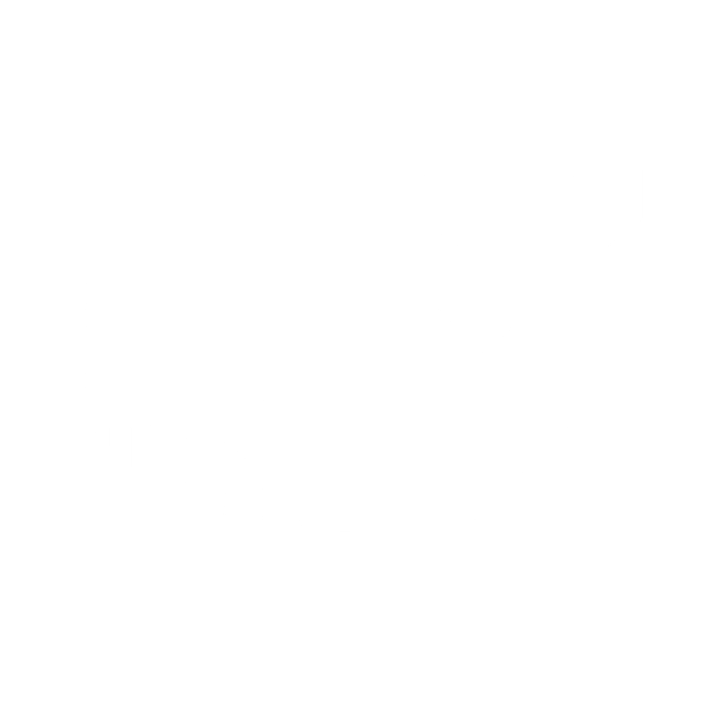 Pixel Whale Logo #ffffff