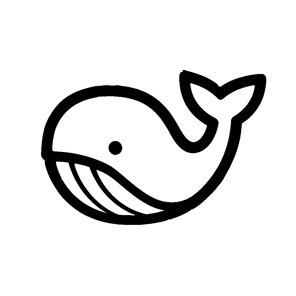 Whale Outline Logo