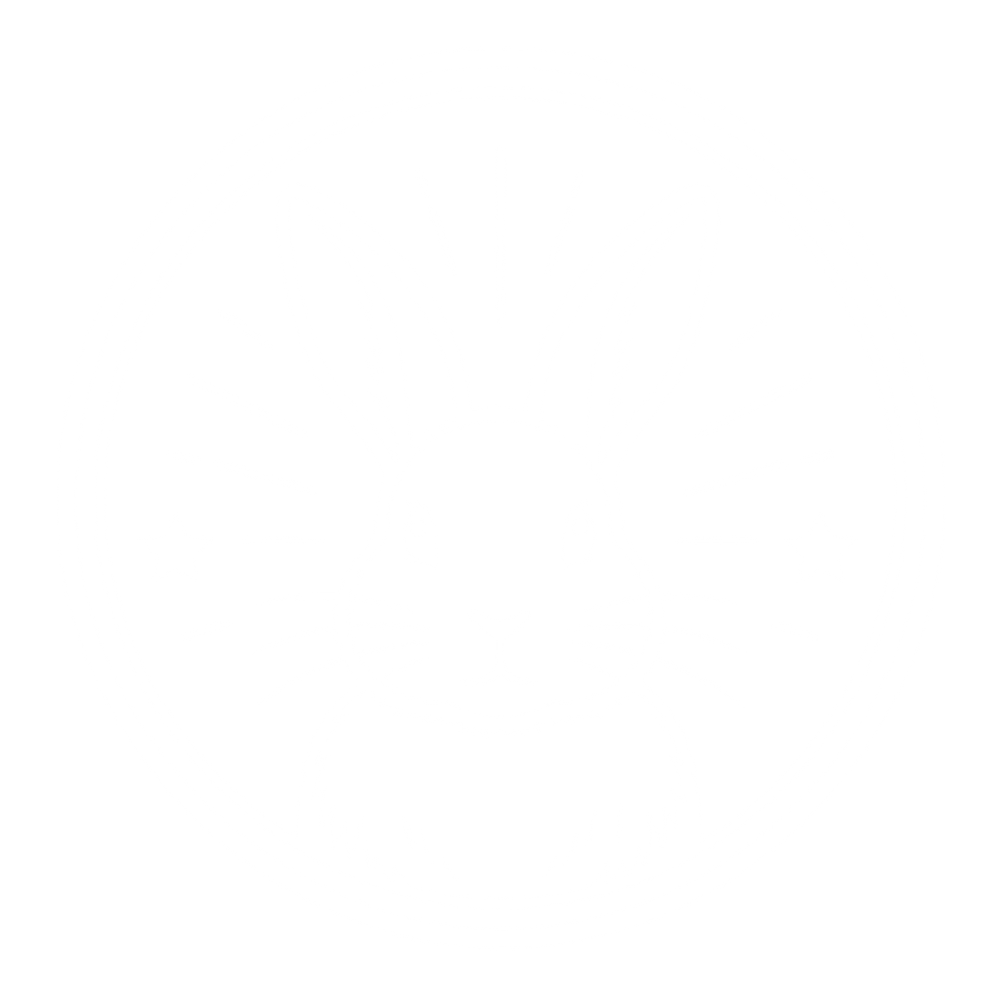 Rabbit Circle Badge Logo #ffffff