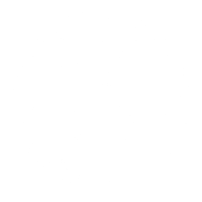 Rabbit Circle Badge Logo #ffffff