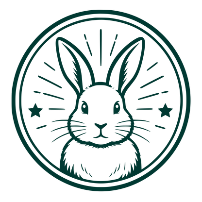 Rabbit Circle Badge Logo #003932