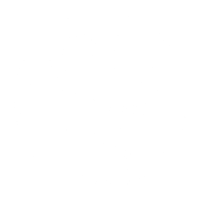 Art Deco Rabbit Circle Logo #ffffff