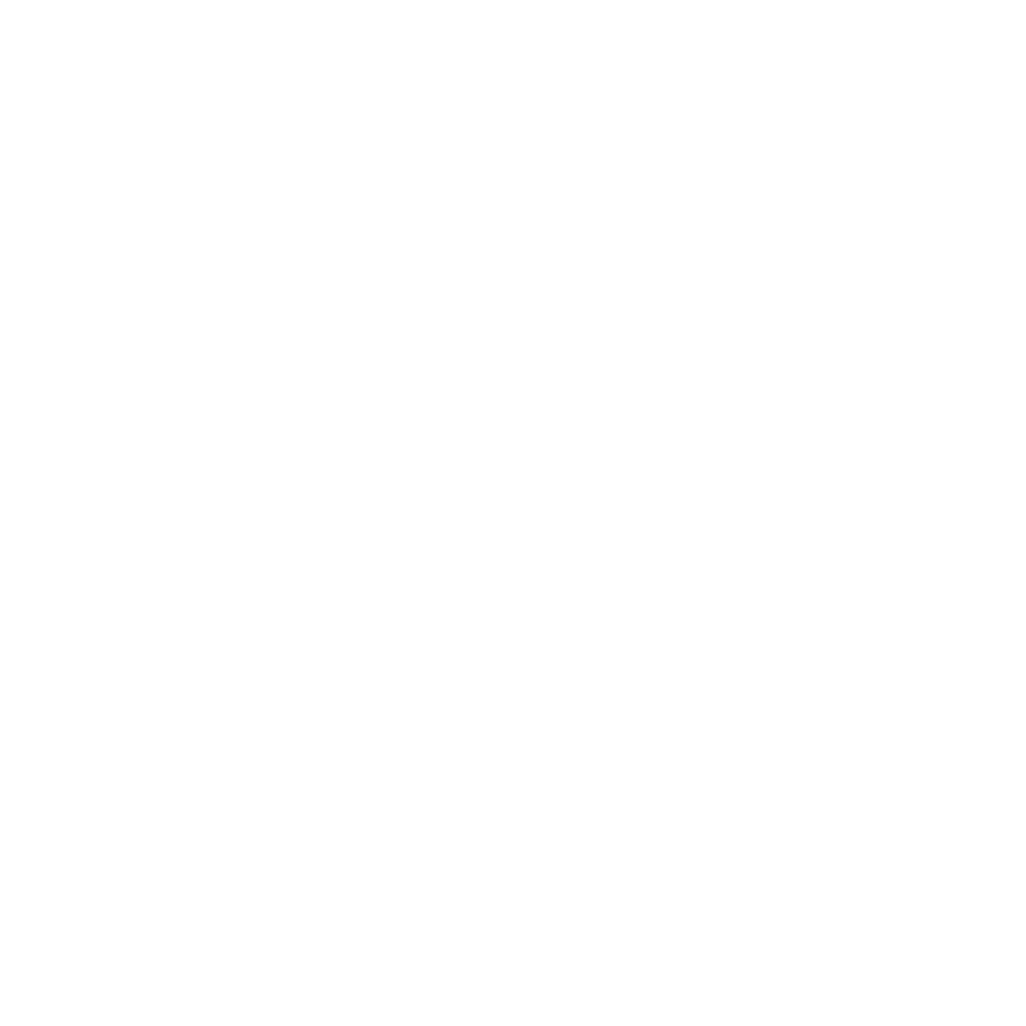 Geometric Rabbit Logo #ffffff