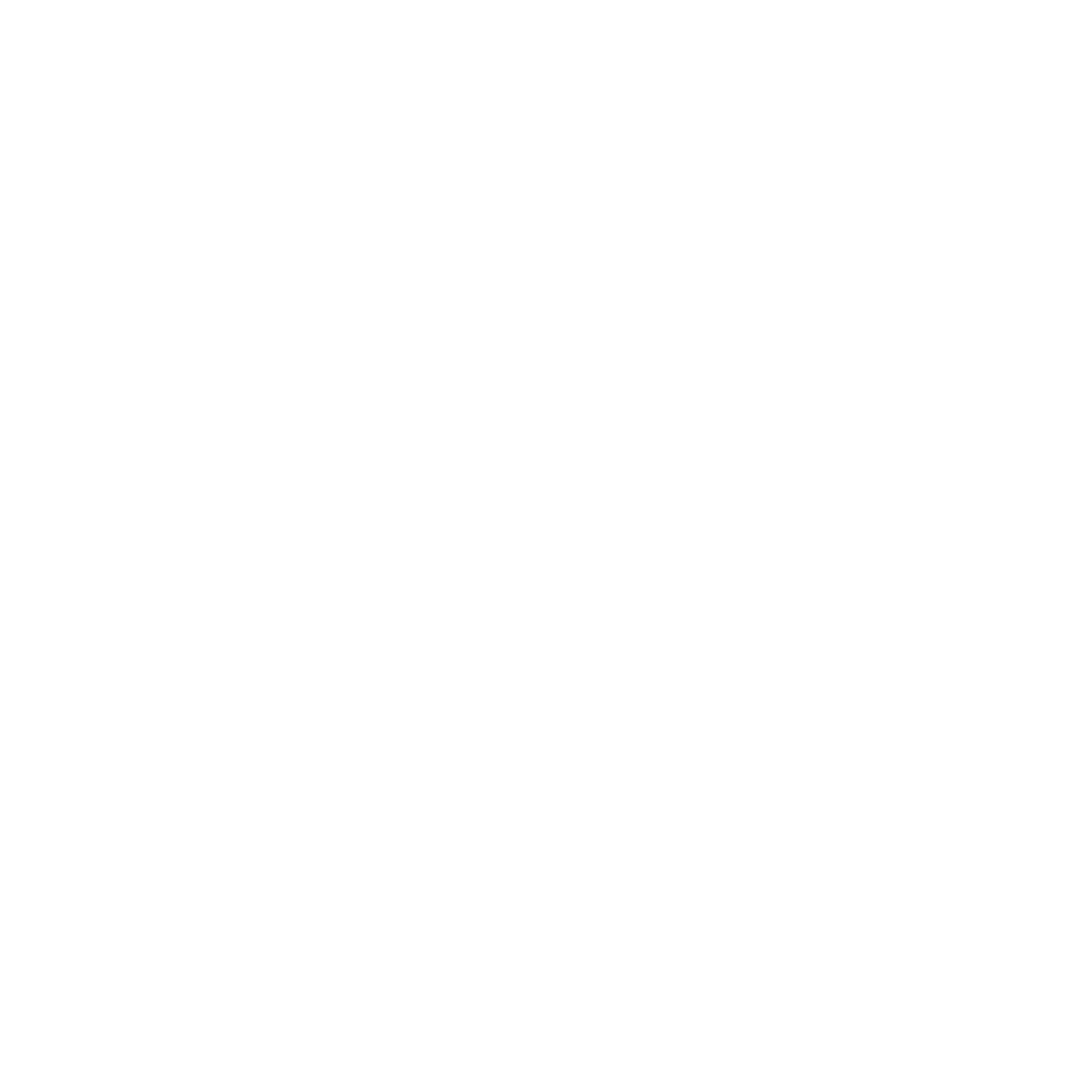 Pixel Rabbit Logo #ffffff