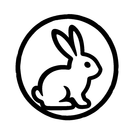 Rabbit Circle Badge Logo