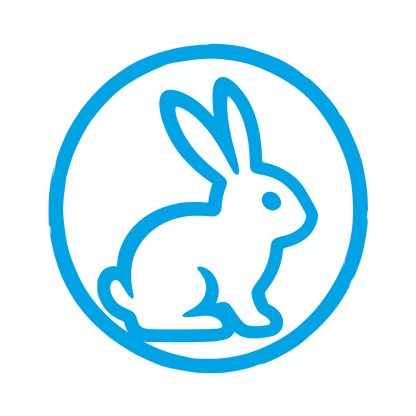 Rabbit Circle Badge Logo #00a3e4