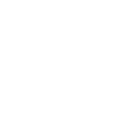 Rabbit Circle Badge Logo #ffffff
