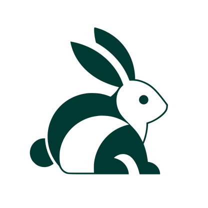 Sitting Rabbit Logo #003932