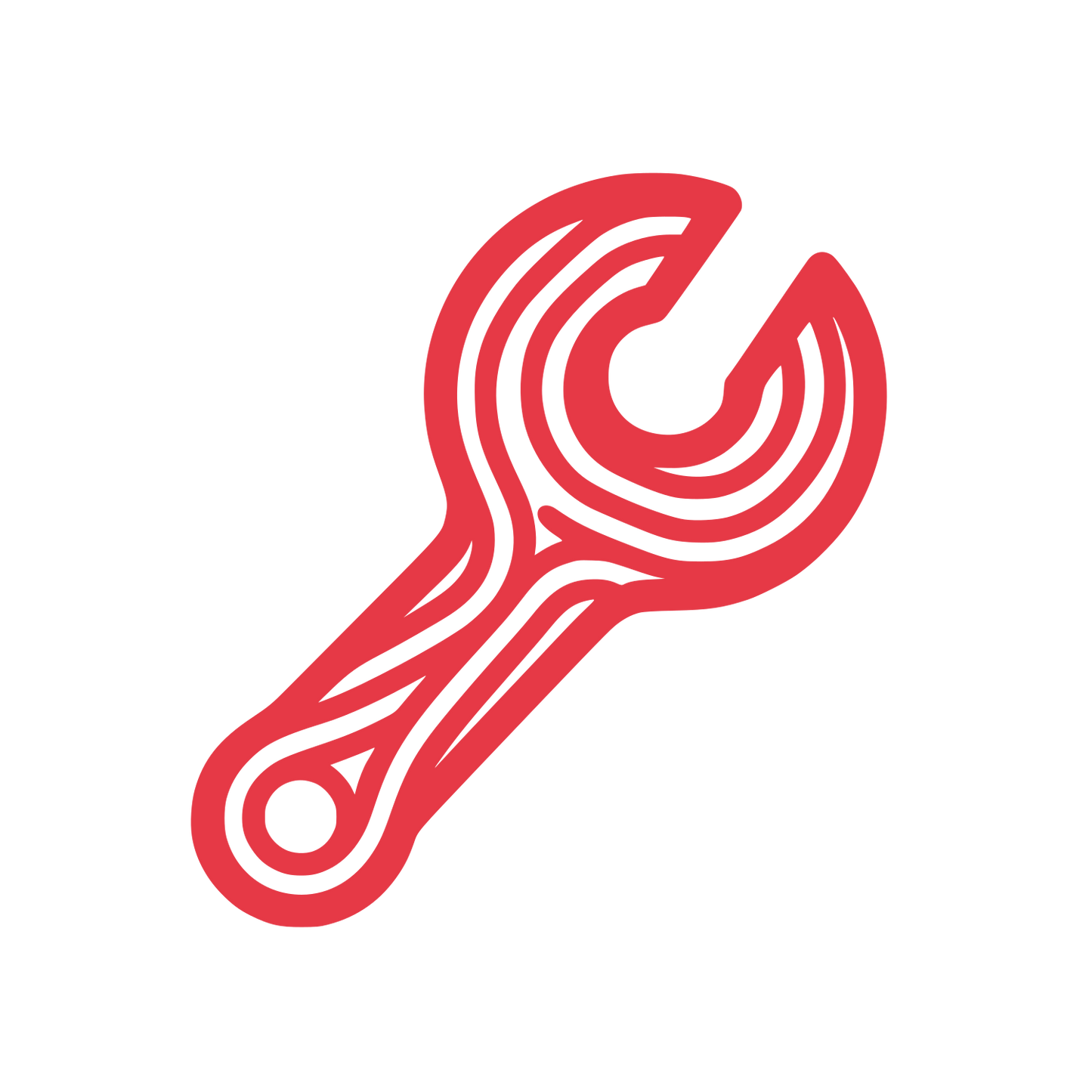 Line Wrench Logo #E63946