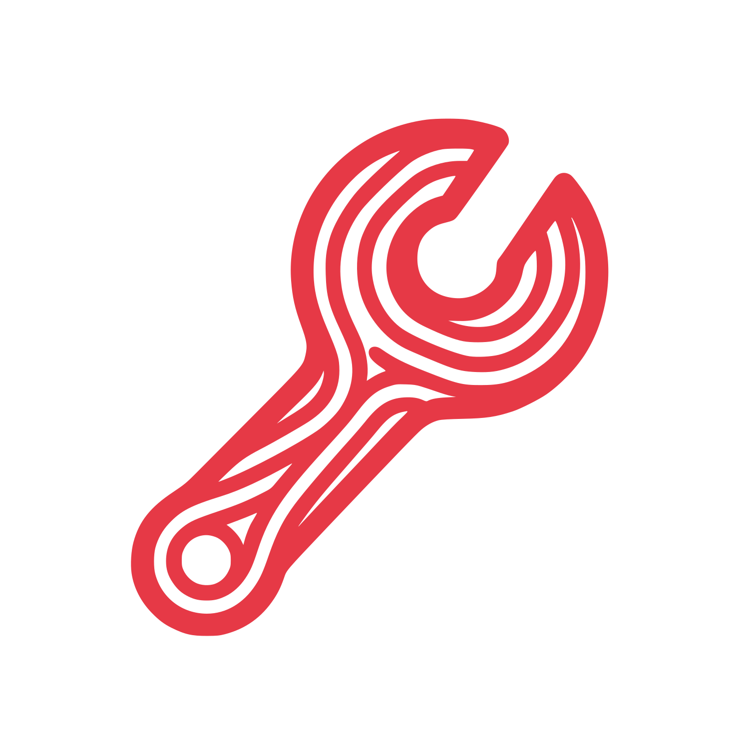 Line Wrench Logo #E63946