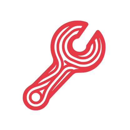 Line Wrench Logo #E63946