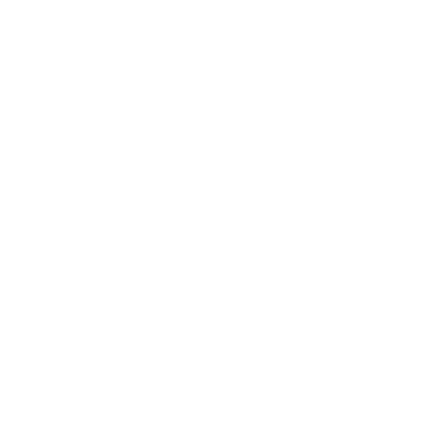 Outline Elephant Logo #ffffff