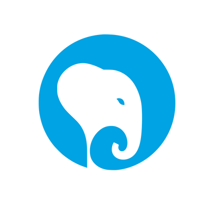 Elephant Head Circle Logo #00a3e4