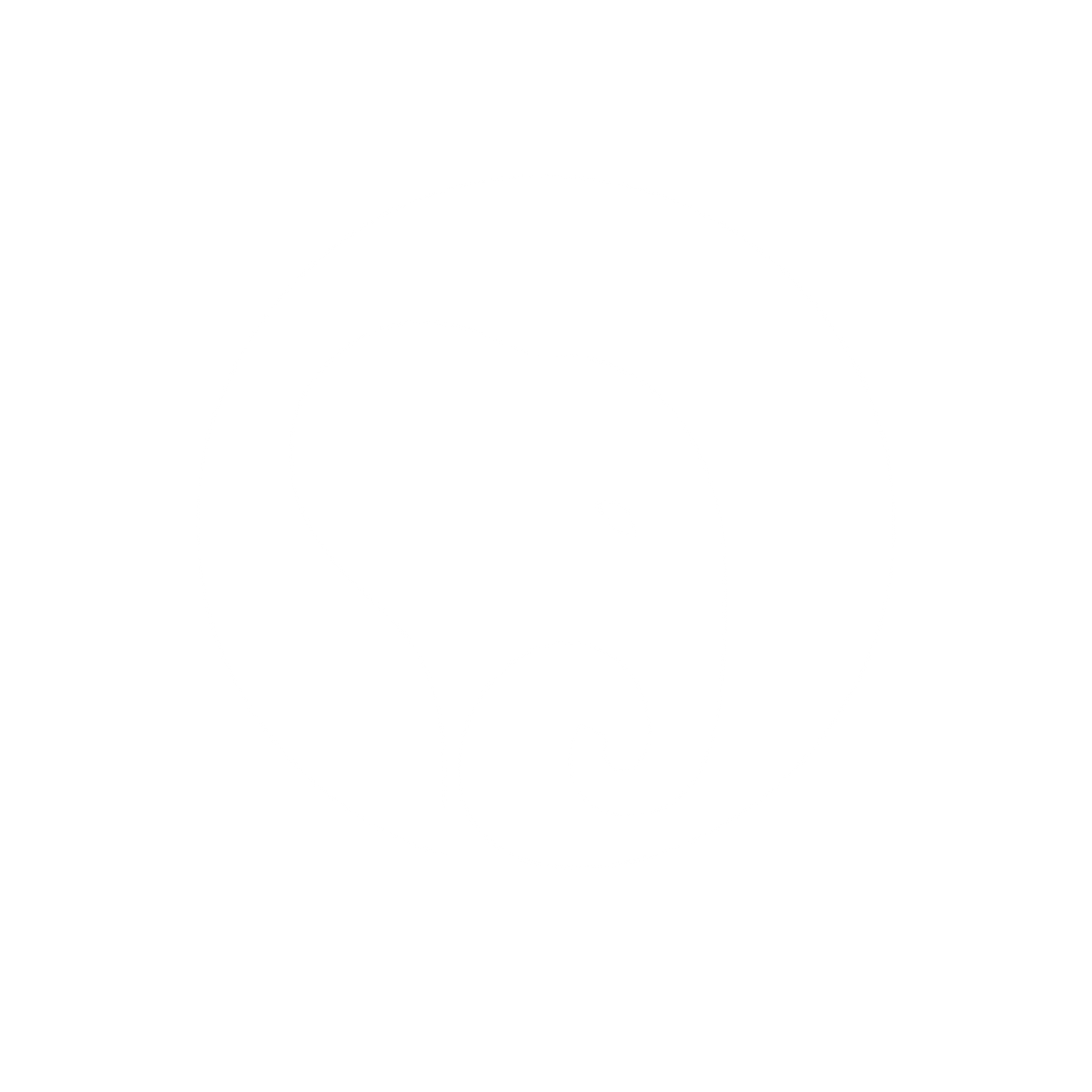 Elephant Head Circle Logo #ffffff