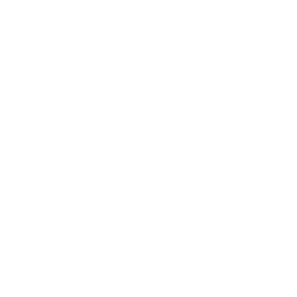Elephant Head Circle Logo #ffffff