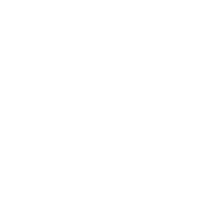 Elephant Head Circle Badge Logo #ffffff