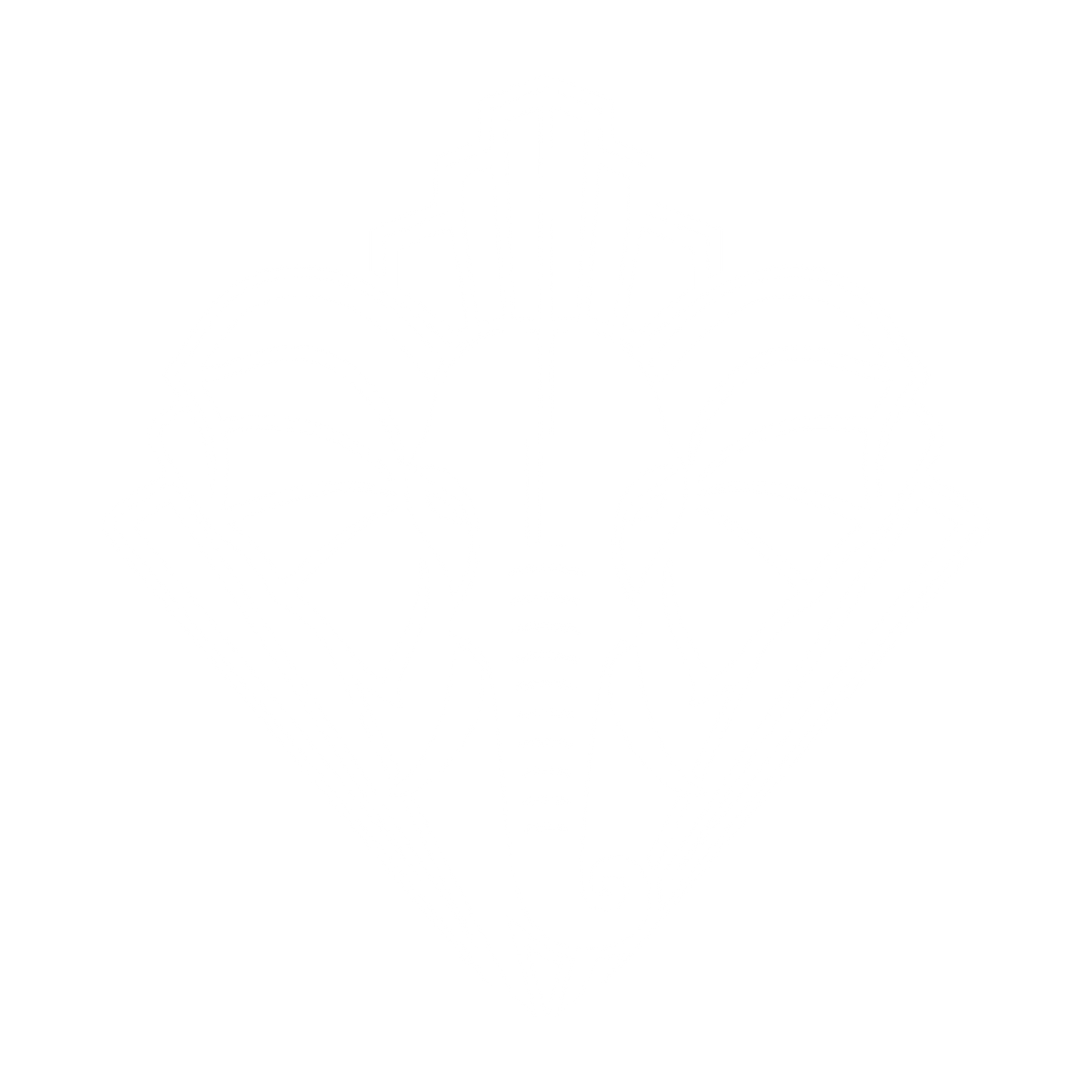 Art Deco Elephant Head Logo #ffffff