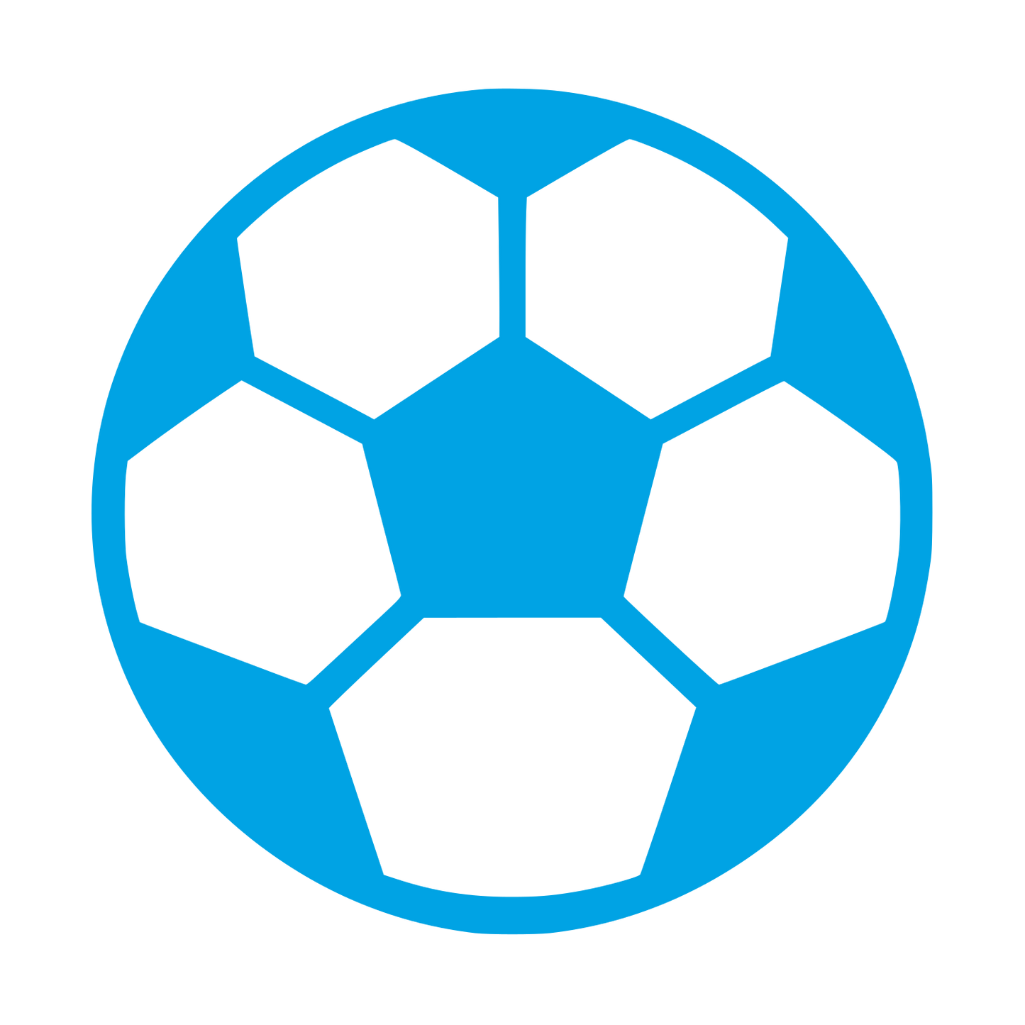 Soccer Ball Logo #00a3e4