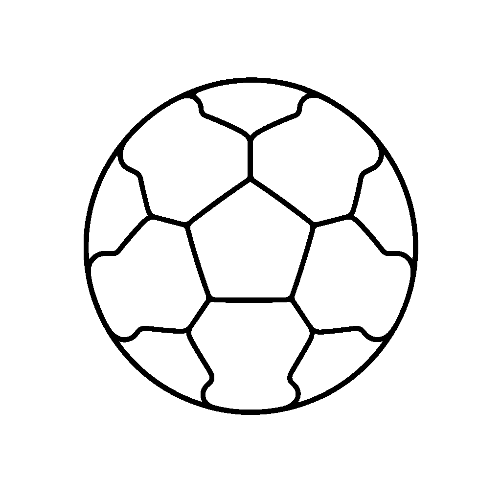 Soccer Ball Outline Logo