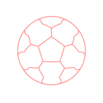 Soccer Ball Outline Logo #ffa6a6