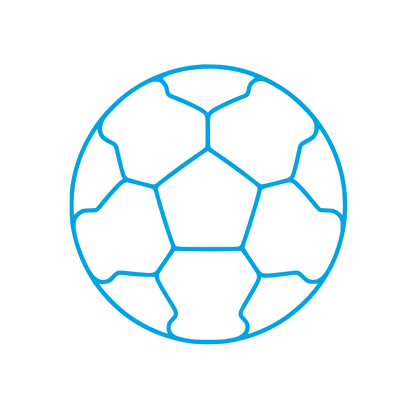Soccer Ball Outline Logo #00a3e4